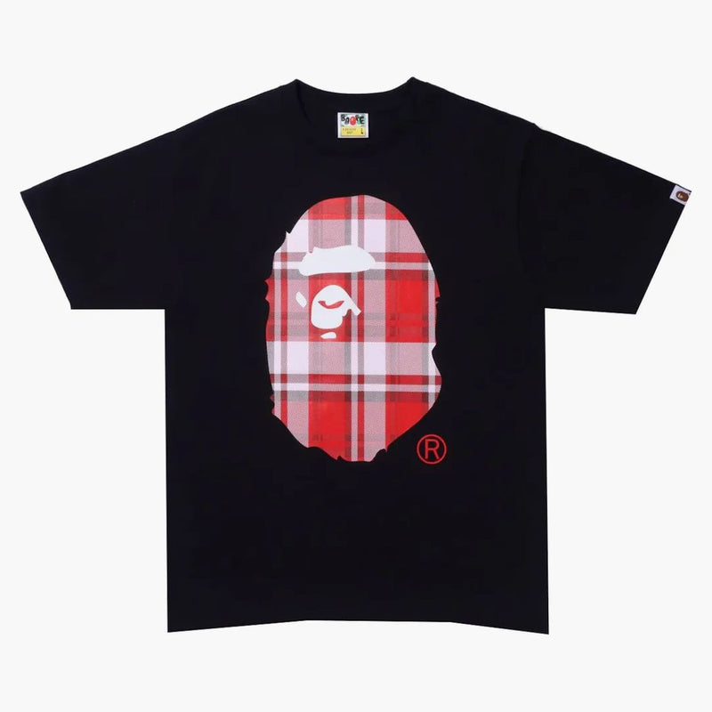 Bape Check Gift Ape Head Tea Black
