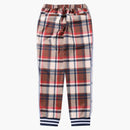 BAPE CHECK JERSEY PANTS RED