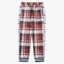 BAPE CHECK JERSEY PANTS RED