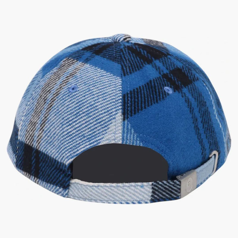 Bape Check Panel Cap Blue