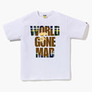 Bape Check WGM Ape Head Overlap Tea White
