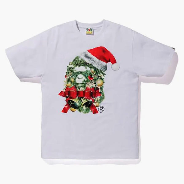 Bape Christmas Ape Head Tea Bianco