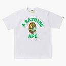 BAPE Christmas College Tee White/Green