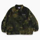 Bape chusen dye relaxed fit coach jacket olive drab