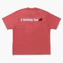 BAPE Circular Ape hlava uvolněná fit čaj růžová