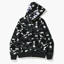 Bape City Camo 2nd Ape Full Zip Hoodie Black