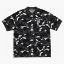 Bape City Camo Large Ape Head Relaxed Fit Polo Black