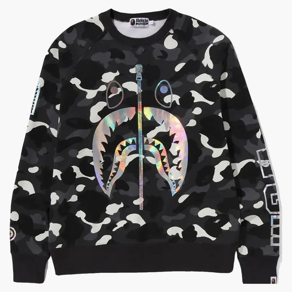 Bape City Camo Shark Crewneck (SS24) Černá