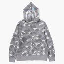 Bape City Camo Shark Full Zip Hoodie (ss24) Gray
