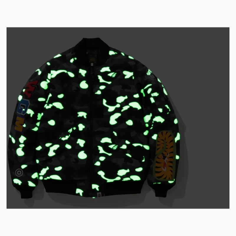 Bape City Camo Shark MA-1 černý