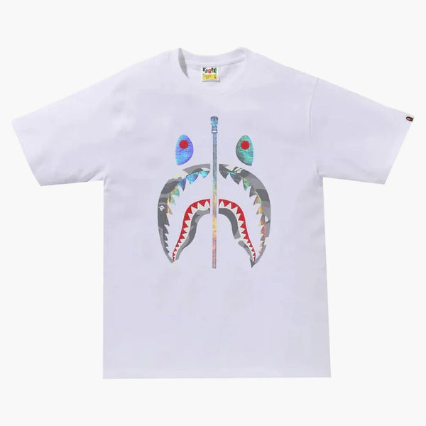 Čaj z Bape City Camo Shark Tea (SS24) Bílá/šedá