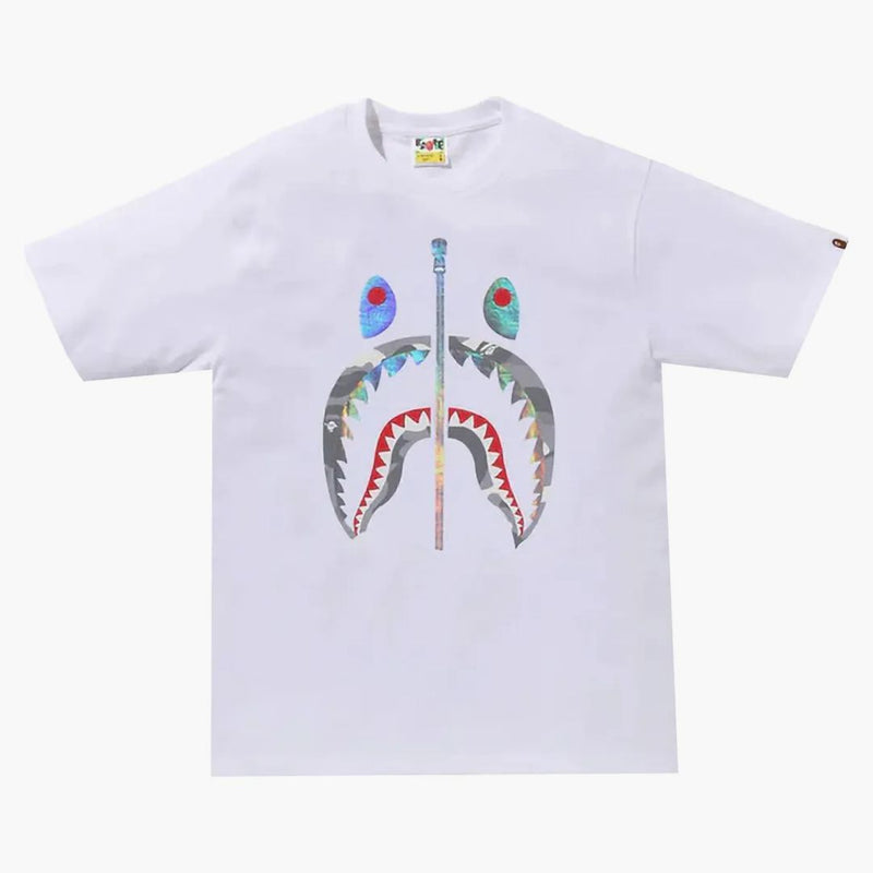 Čaj z Bape City Camo Shark Tea (SS24) Bílá/šedá