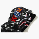 BAPE City Camo Shark Wide Full Zip Double Hoodie Black