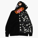 Bape City Camo Tiger Shark Full Zip Hoodie (ss25) Black