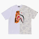 Bape City Camo Tiger Shark Relaxed Fit Tee White
