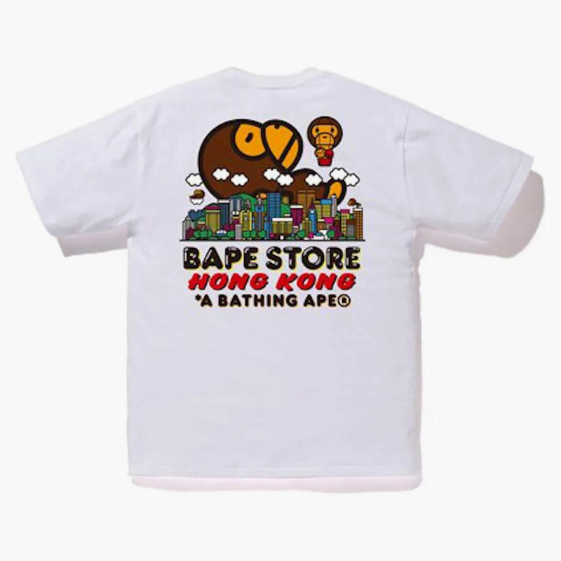 BAPE City Hong Kong Milo Tee White