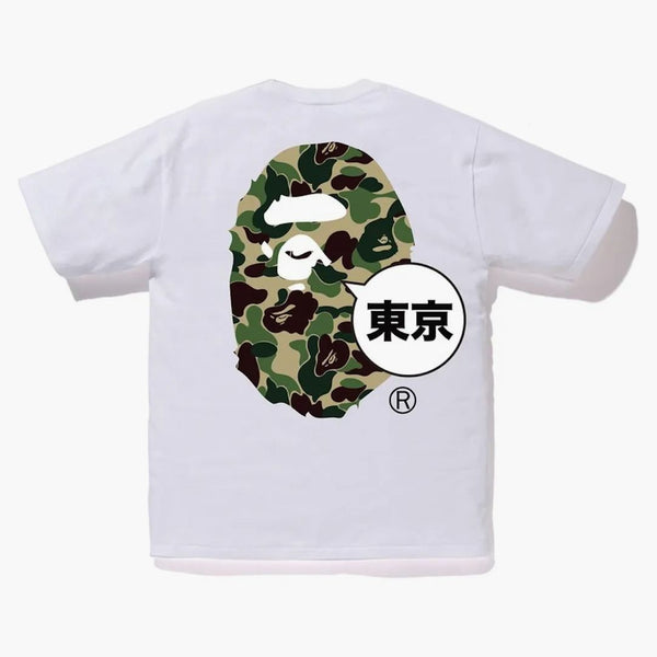 Bape City Tokyo Big Ape Head Tea White