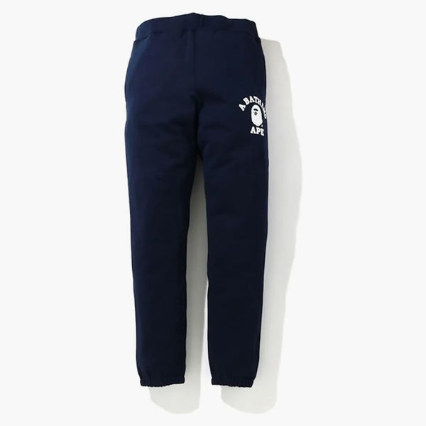 BAPE Classic College Slim Slim Sweat Pants Navy