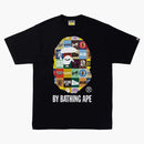 Bape Classic Logo Ape Head Tee Black