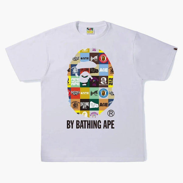 Bape Classic Logo Ape Head Tee White
