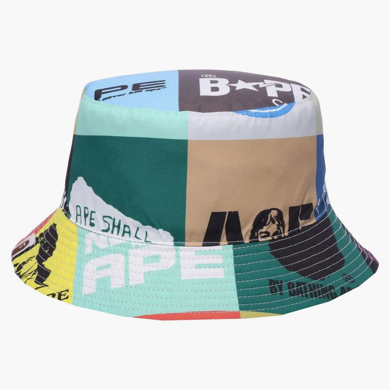 Bape Classic Logo Reversible Bucket Has Multi