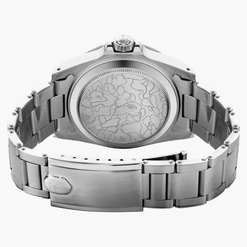 Bape Classic Type 1 Bapex Watch (ss21) Silver