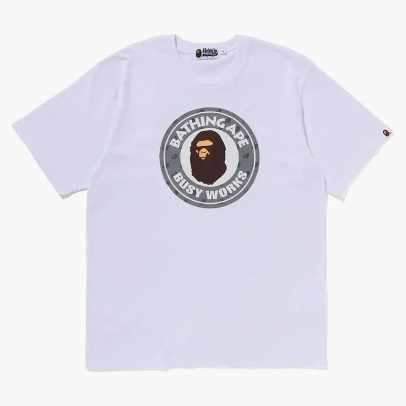 Bape Cloud Head Monogram Busy Works Tee White