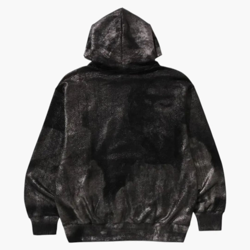 Logo Bape Cotatted Emboss uvolněné fit svetlover mikina černá