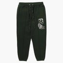 Bape College Badges Sweatpants Green