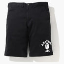 Bape College Chino Shorts Black