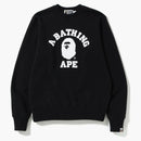 Bape College Crewneck Black