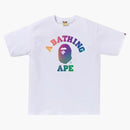 Bape College Gradation Bapec Tee (jp Online Exclusive) White