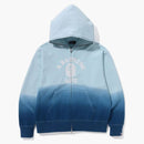 Bape College Gradation Relaxed Fit Full Zip Hoodie Blue