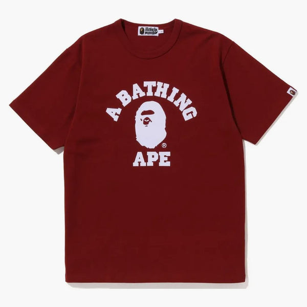 Bape College Heavy Weight Tea Red