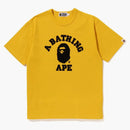 BAPE COLLEGE Tung vikt tee gul