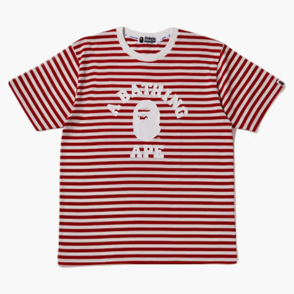 Bape College Hoop Tea Red