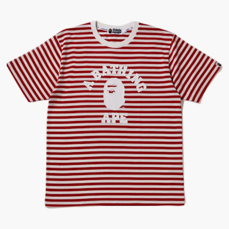 Bape College Hoop Tea Red