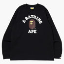 Bape College L/s Tee (ss22) Black
