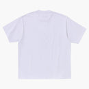 Logo Bape College Relaxaded Fit Tee White