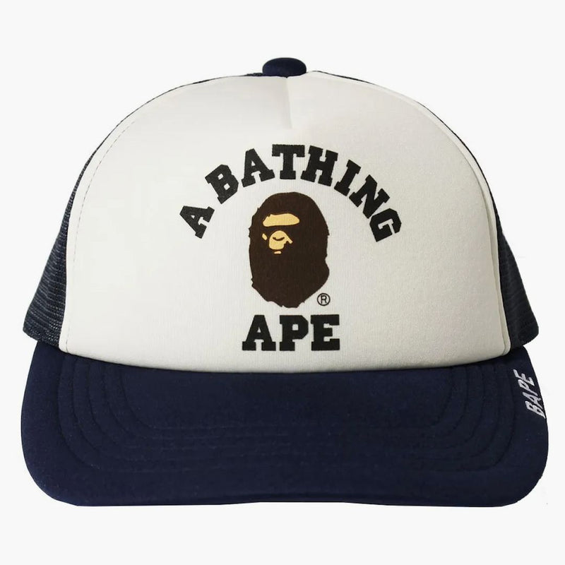Bape College Mesh Cap Navy