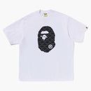 Bape College Monogram Ape Head Relaxaded Fit Tee White