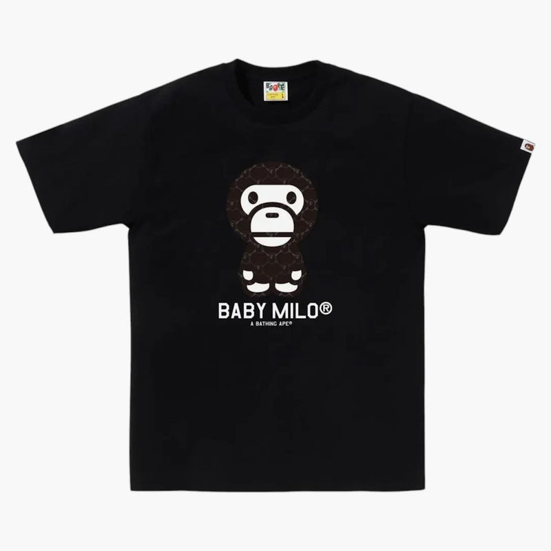 BAPE College Monogram Baby Milo Tea Svart/svart