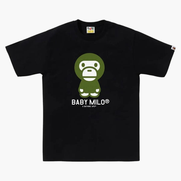 Bape College Monogram Baby Milo Tee Black/green