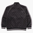 Bape College Monogram Logo Relaxed Fit Track Jacket Black