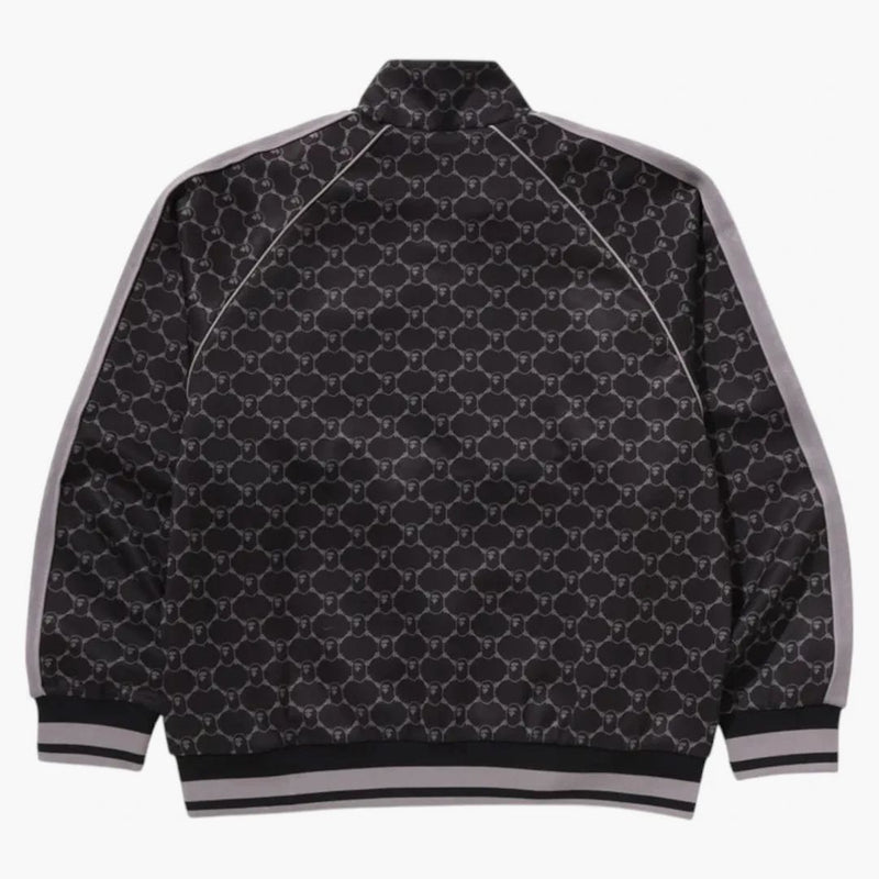 BAPE College Monogram Logo Relaxed Fit Track Jacket Black
