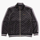 Bape College Monogram Logo Relaxed Fit Track Jacket Black