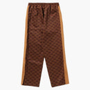 Bape College Monogram Relaxed Fit Pants Brown