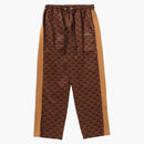 Bape College Monogram Relaxed Fit Pants Brown