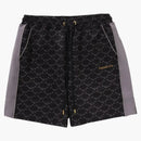 Bape College Monogram Relaxed Fit Sweat Shorts Black