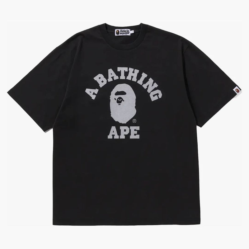 Bape College Overdye Tee Black